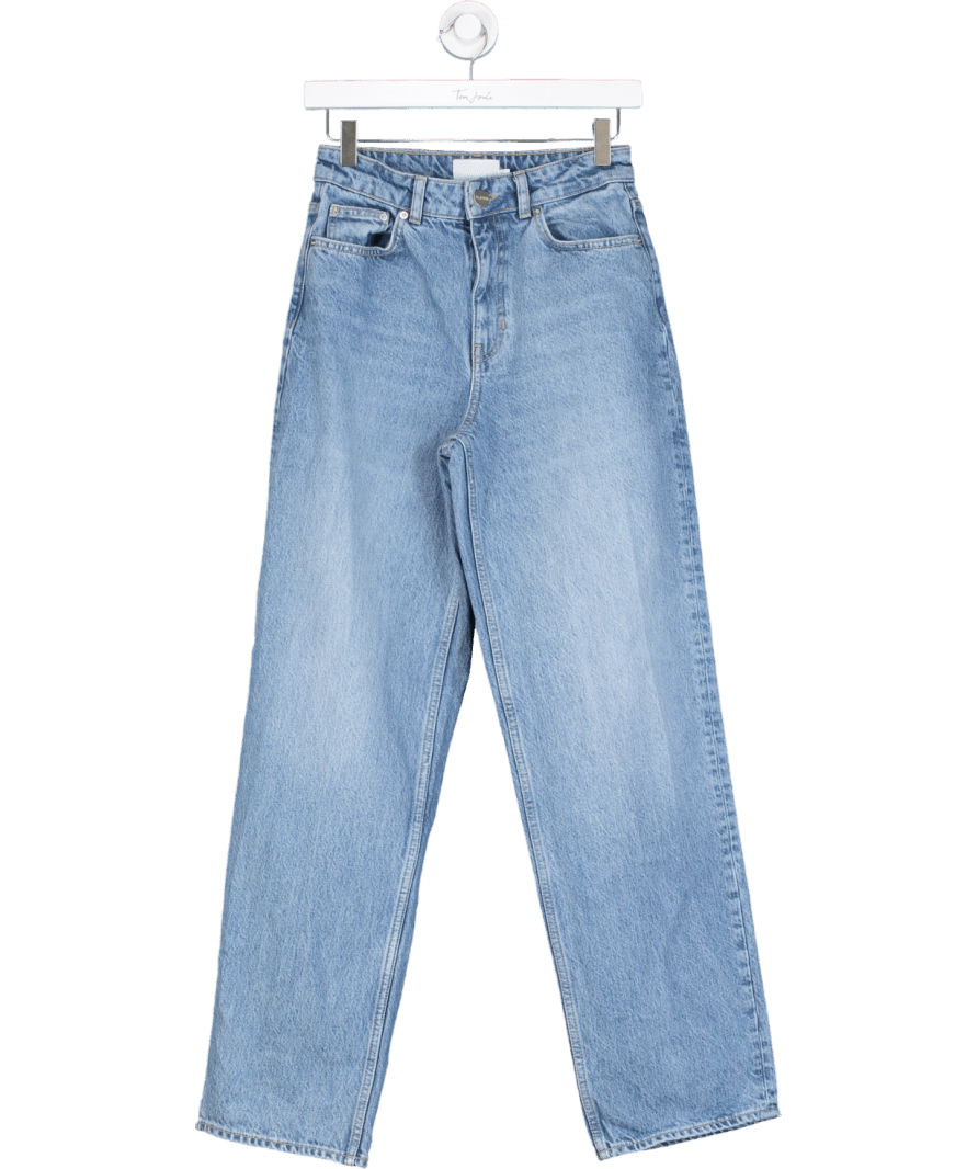 Aligne Blue High Rise Straight Leg Jeans W26 - Reliked