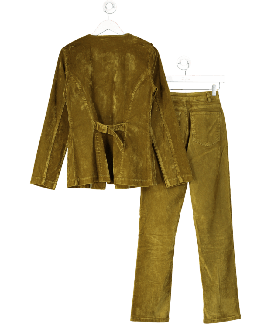 Aligne Green 2 - piece Daphne Blazer (UK 8) Miso Slim Jeans (W25”) Velvet Set - Reliked