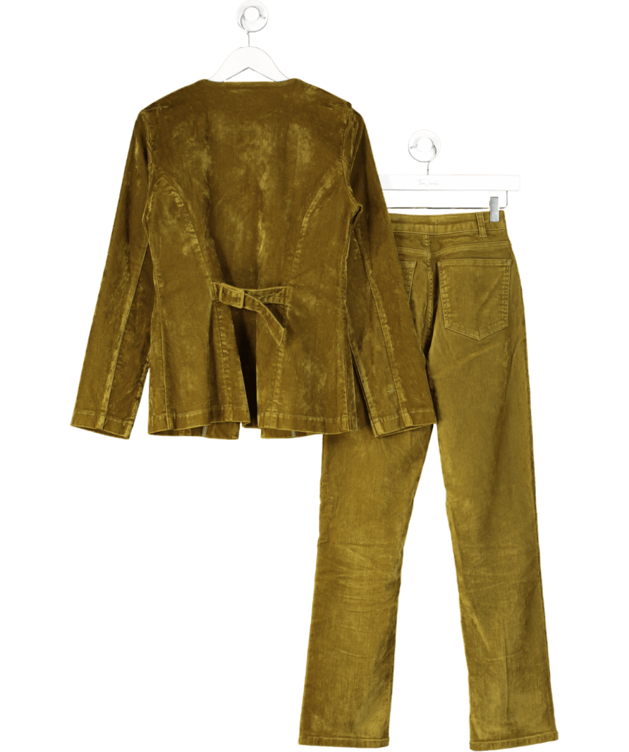 Aligne Green 2 - piece Daphne Blazer (UK 8) Miso Slim Jeans (W25”) Velvet Set - Reliked