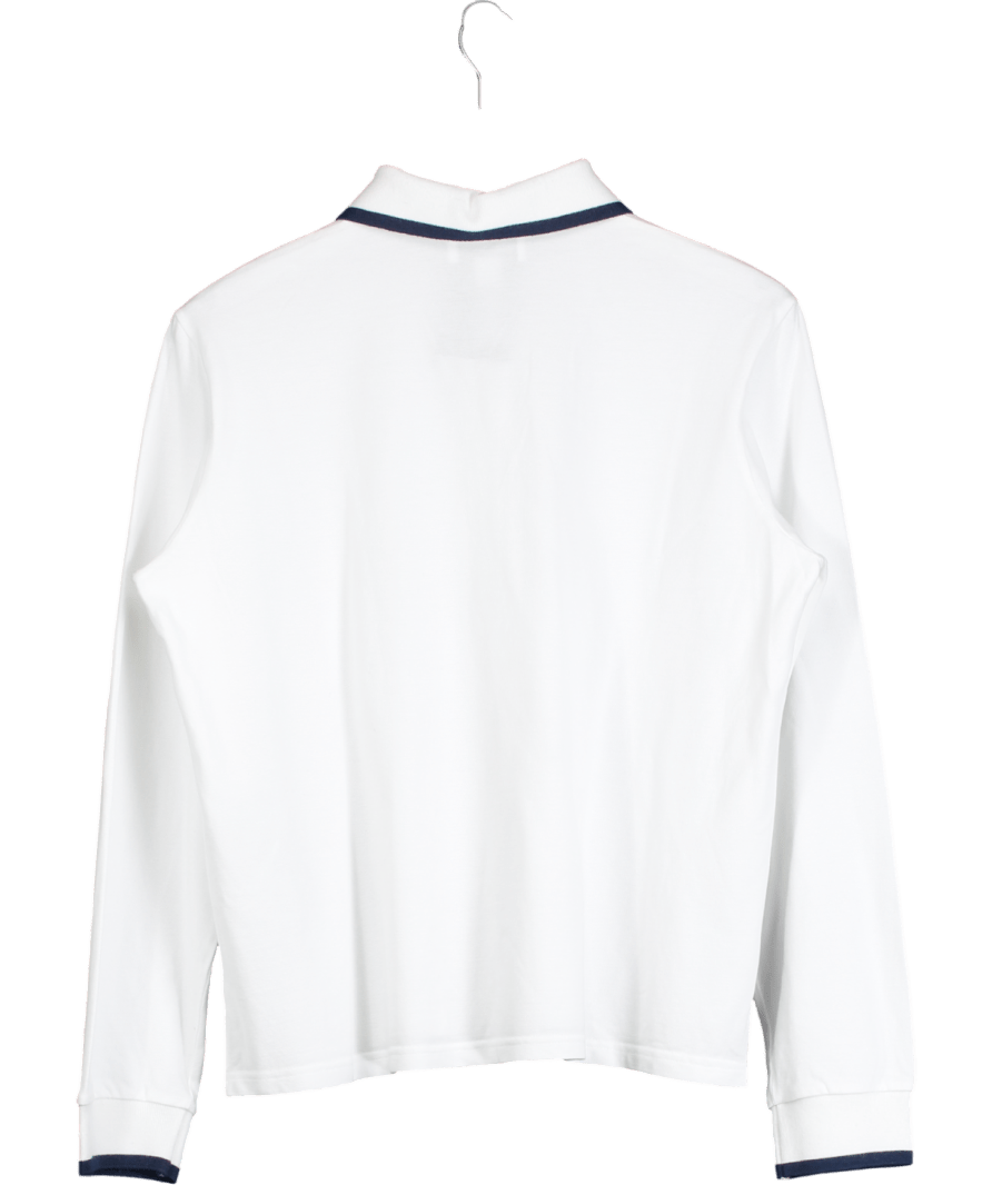 Aligne White Zarina Polo Shirt UK S - Reliked