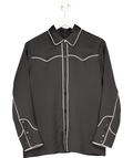 All Saints Black Cece Shirt Black/white UK 6 - Reliked