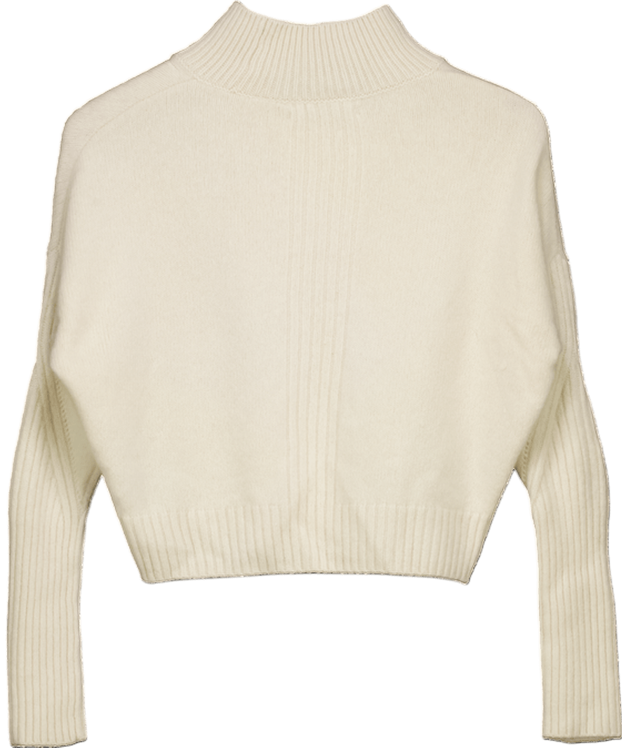 All Saints Cream Ines Recycled Cashmere Wool Blend Jumper UK XS - Reliked