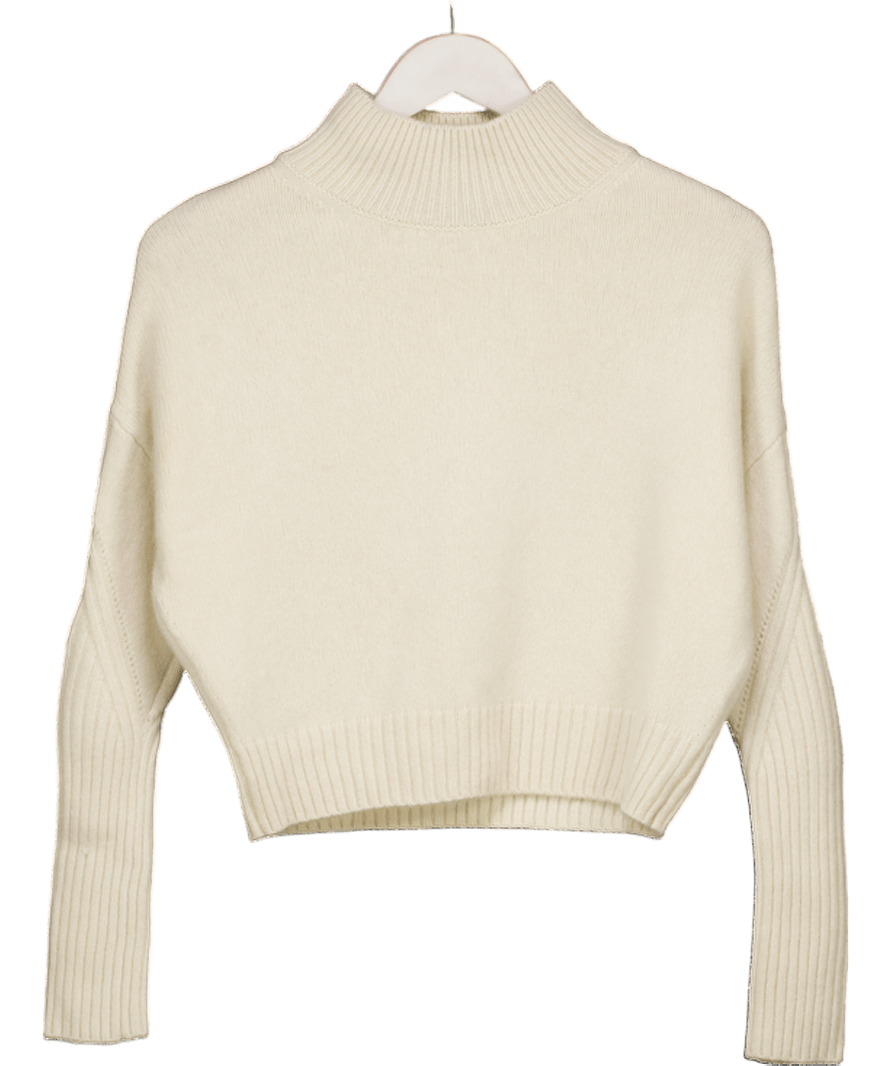 All Saints Cream Ines Recycled Cashmere Wool Blend Jumper UK XS - Reliked