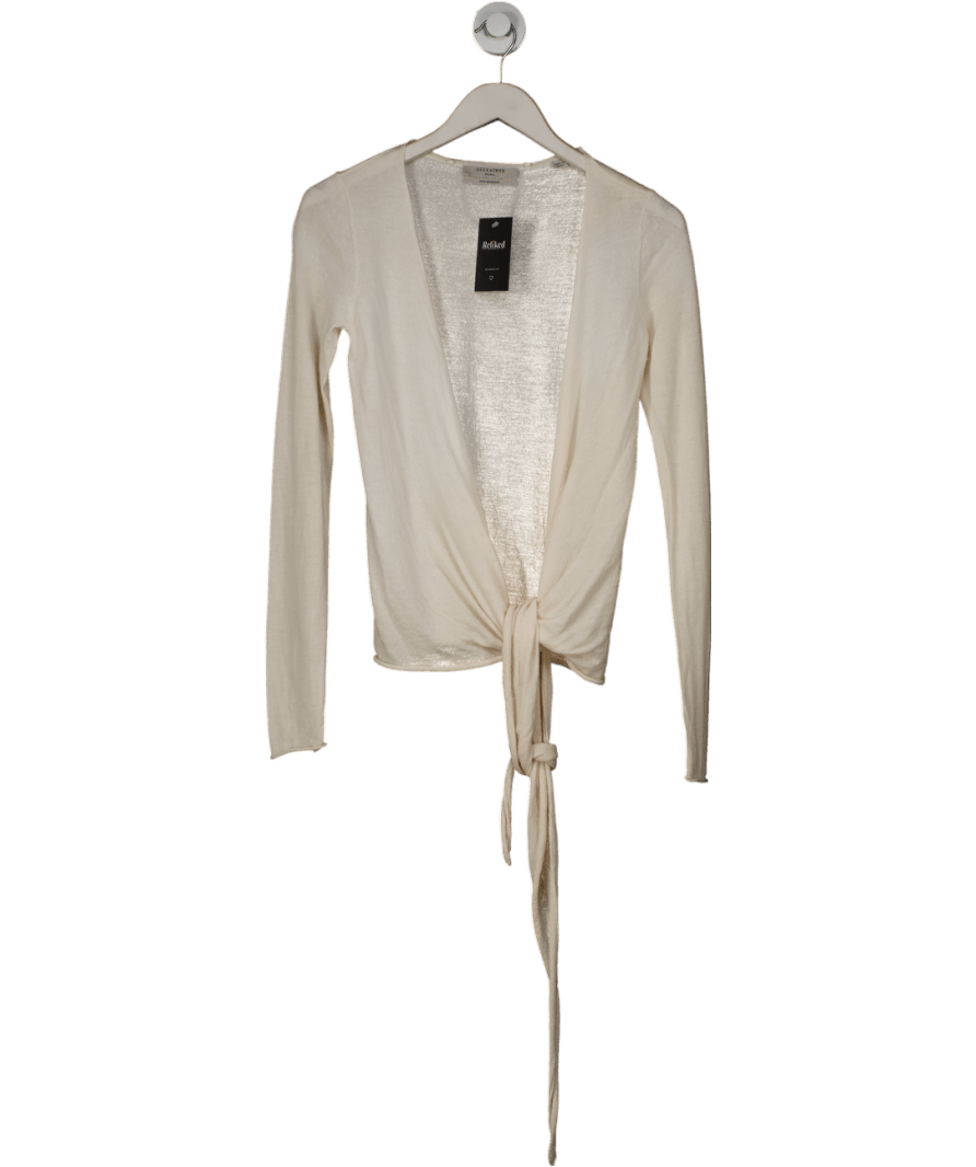 All Saints Cream Wasson Pirate Lightweight Cardigan UK S - Reliked