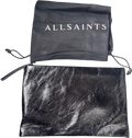 AllSaints Bettina Leather Clutch Bag - Black - Reliked