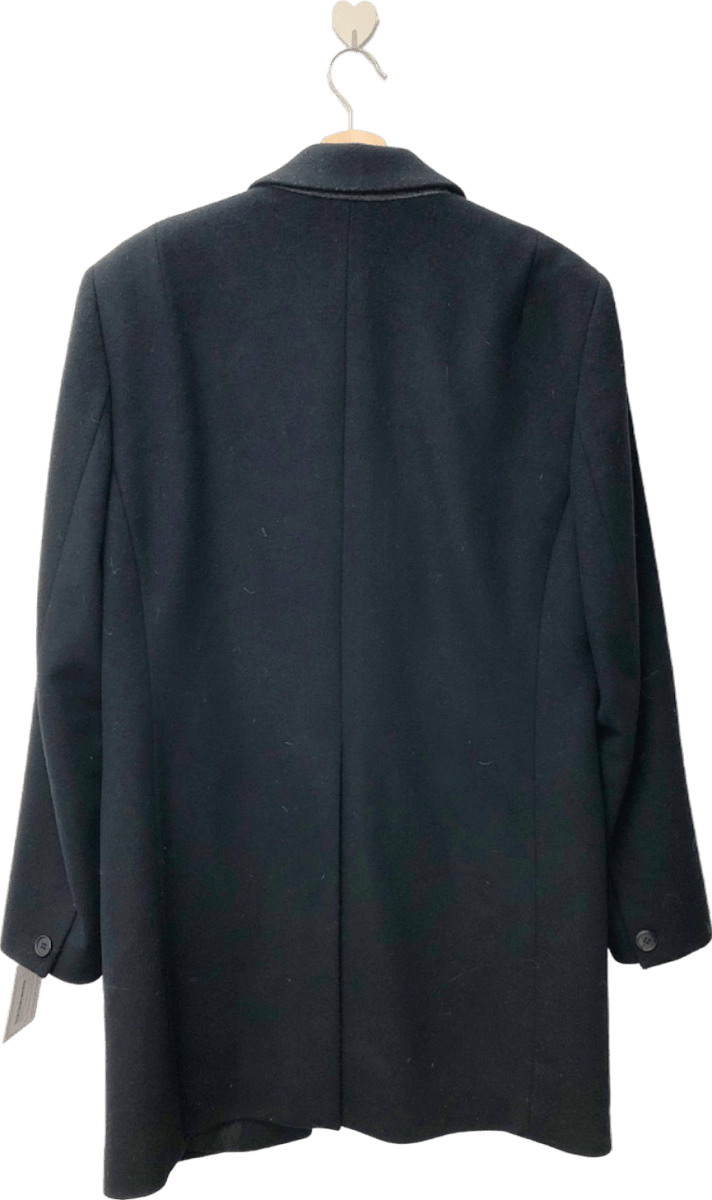 AllSaints Black Renzo Coat UK 40 - Reliked