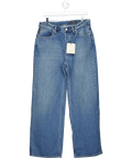 AllSaints Blue Loose Fit Wide Leg Denim Jeans W30 - Reliked