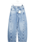 AllSaints Blue Mid - blue Carter Barrel Leg Jeans W26 - Reliked