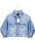 AllSaints Blue Organic Cotton Luca Denim Jacket UK 8 - Reliked