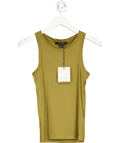 AllSaints Green Rina Crew Neck Sleeveless Tank Top UK S - Reliked