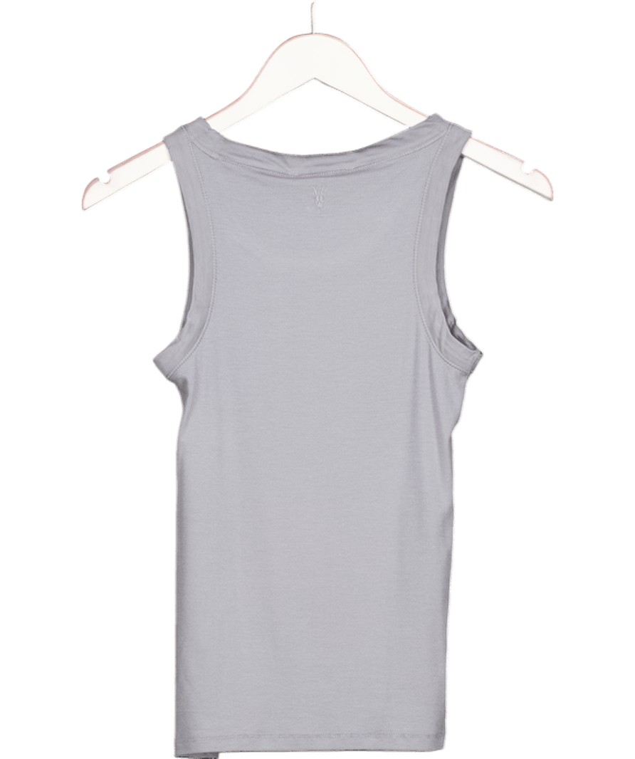 AllSaints Lilac Grey Supersoft Rina Lyocell Tank UK XS - Reliked