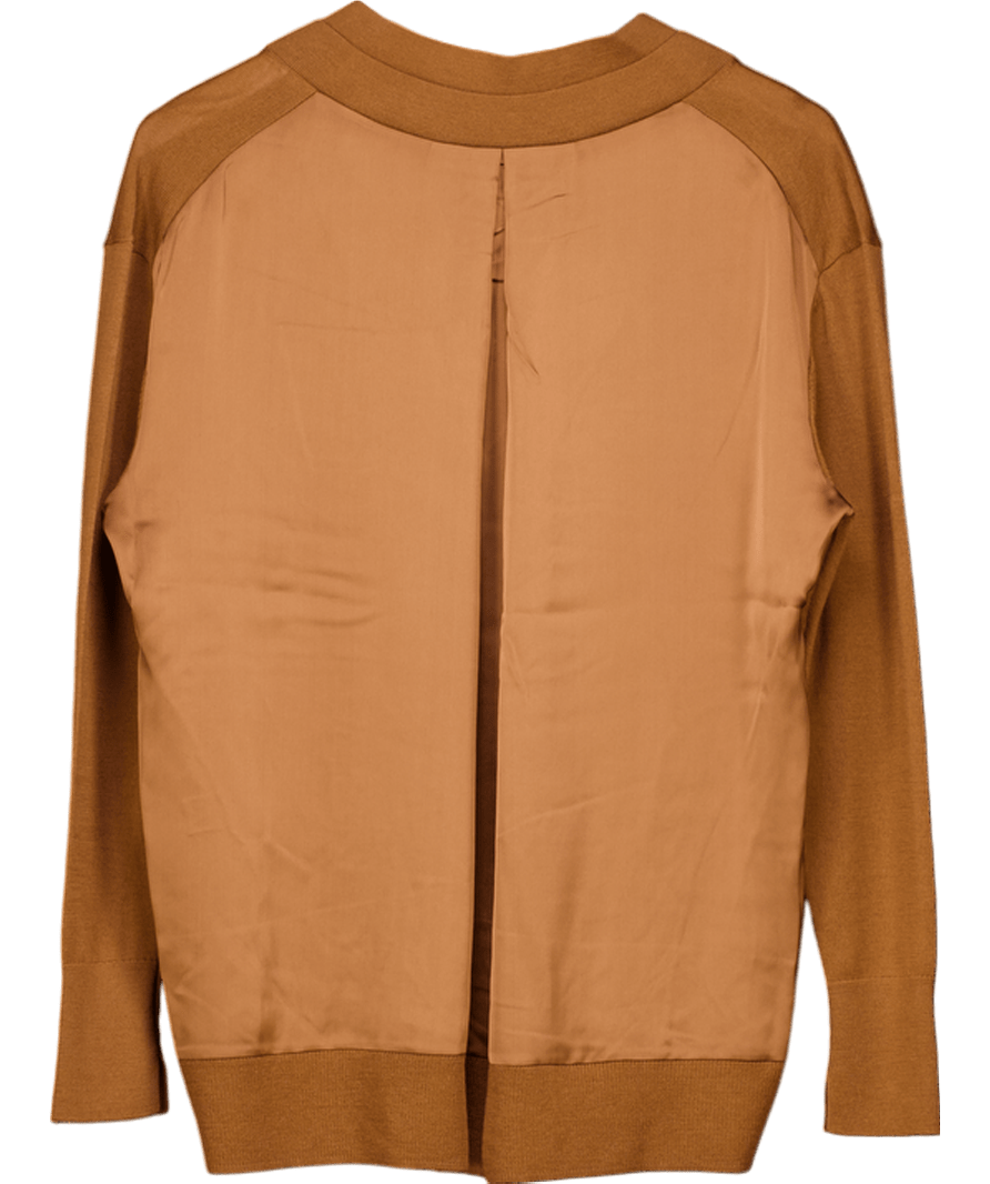 AllSaints Wool Bern Sweater - Caramel Brown UK S - Reliked