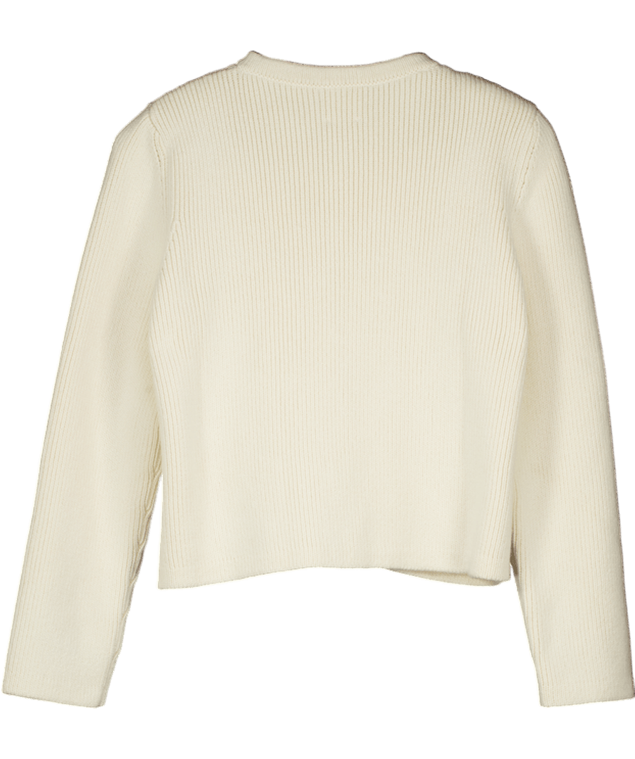 almada label Cream Nova Cotton - knit Cardigan UK S - Reliked