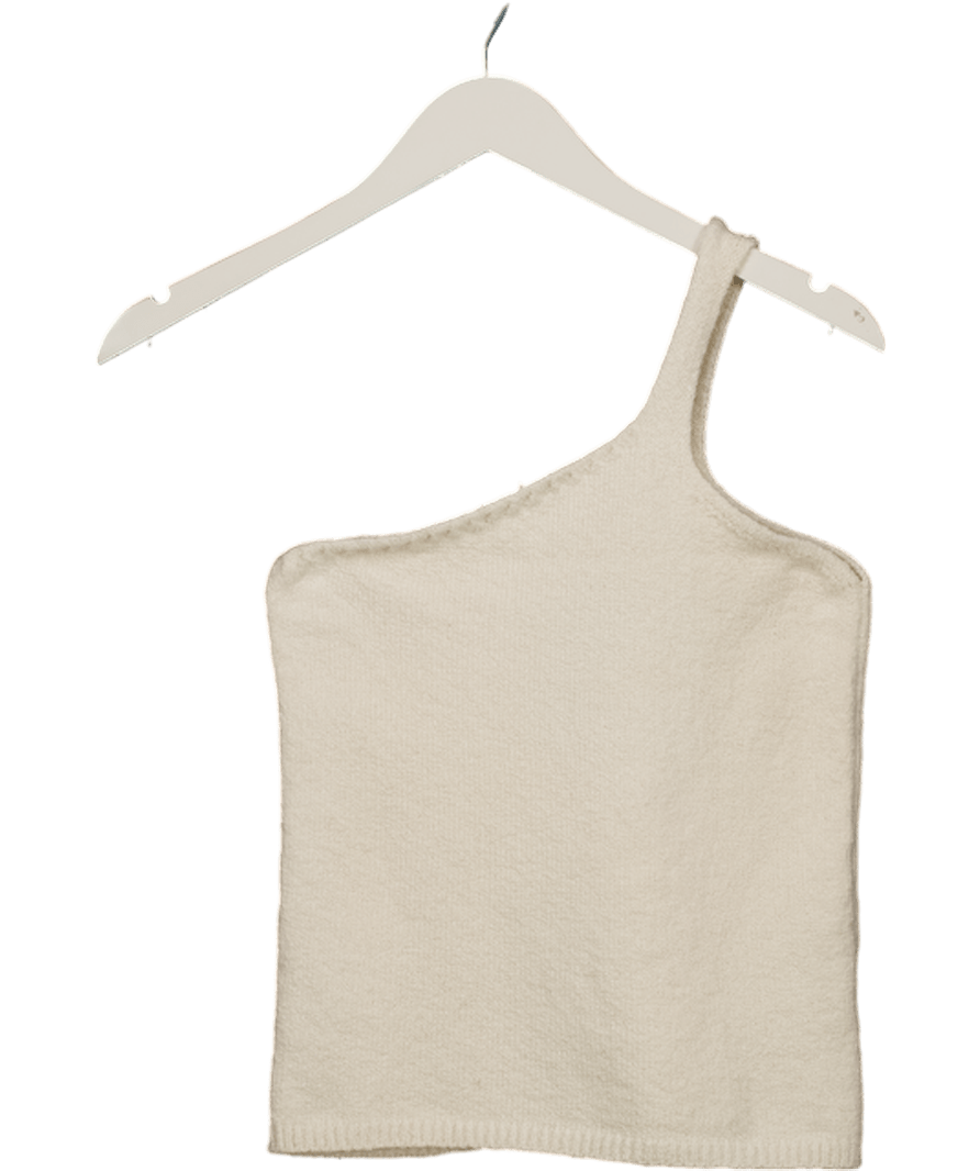 almada label Cream Una One - shoulder Top, UK S - Reliked