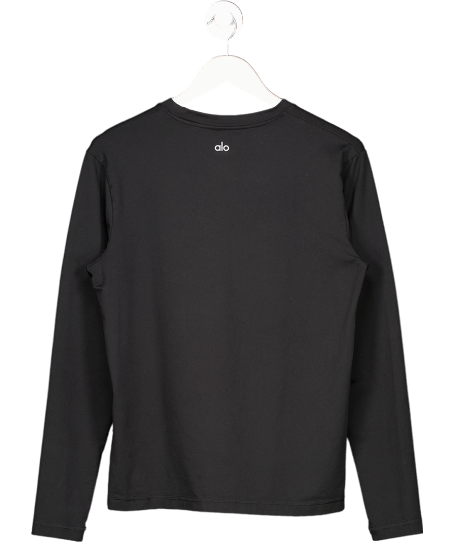 alo yoga Black Alosoft Finesse Long Sleeve UK S - Reliked