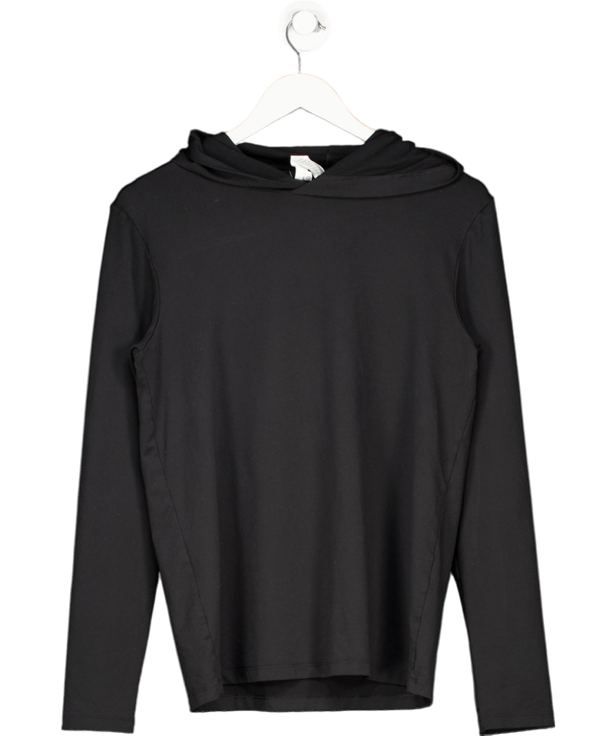 alo yoga Black Long Sleeve Hooded Top UK S - Reliked