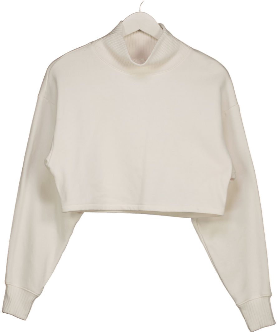 alo yoga Cream Cropped Serenity Top UK S - Reliked