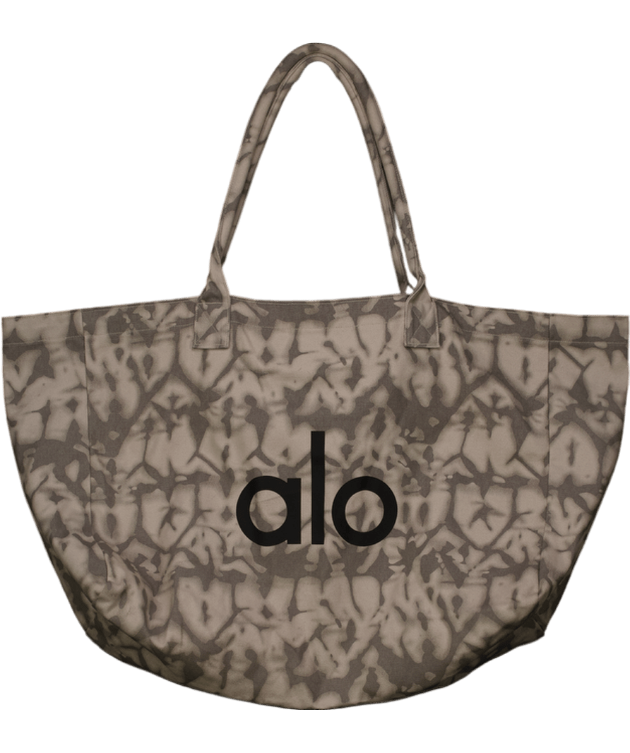 alo yoga Grey Marble Print Large Capacity Tote Bag One Size - Reliked