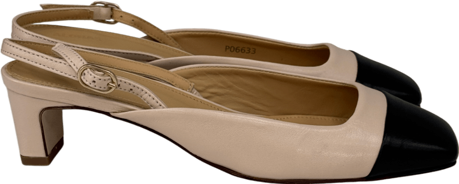 alohas Beige / Black 45mm Lindy Pumps UK 6 EU 39 👠 - Reliked