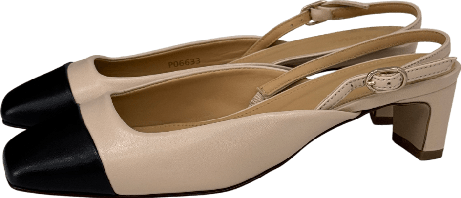 alohas Beige / Black 45mm Lindy Pumps UK 6 EU 39 👠 - Reliked