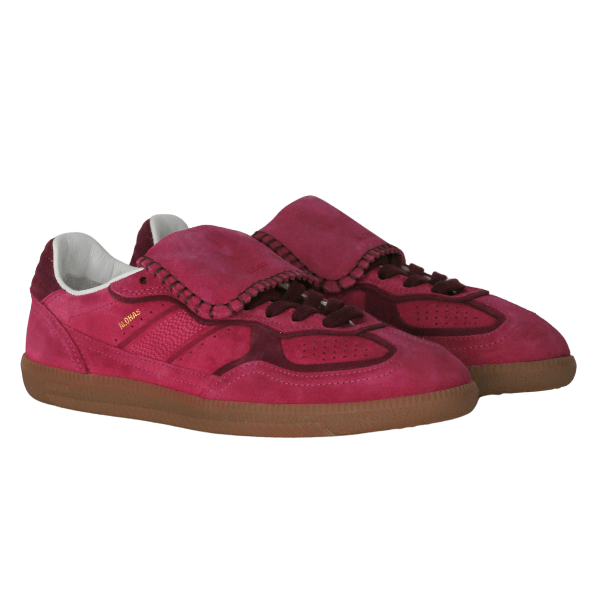alohas Purple Tb.490 Club Suede Raspberry Leather Trainers UK 8 EU 41 👠 - Reliked