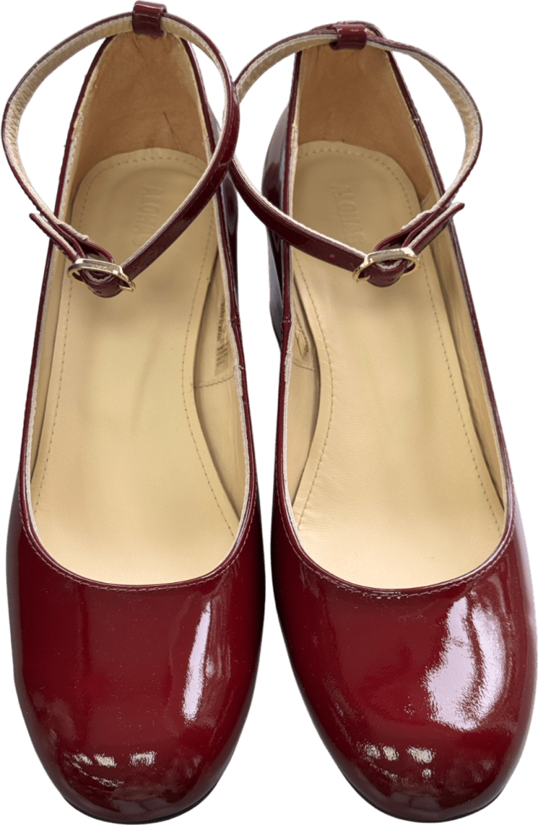 alohas Red Antoine 65 Patent Leather Mary Jane Pumps UK 6 EU 39 👠 - Reliked