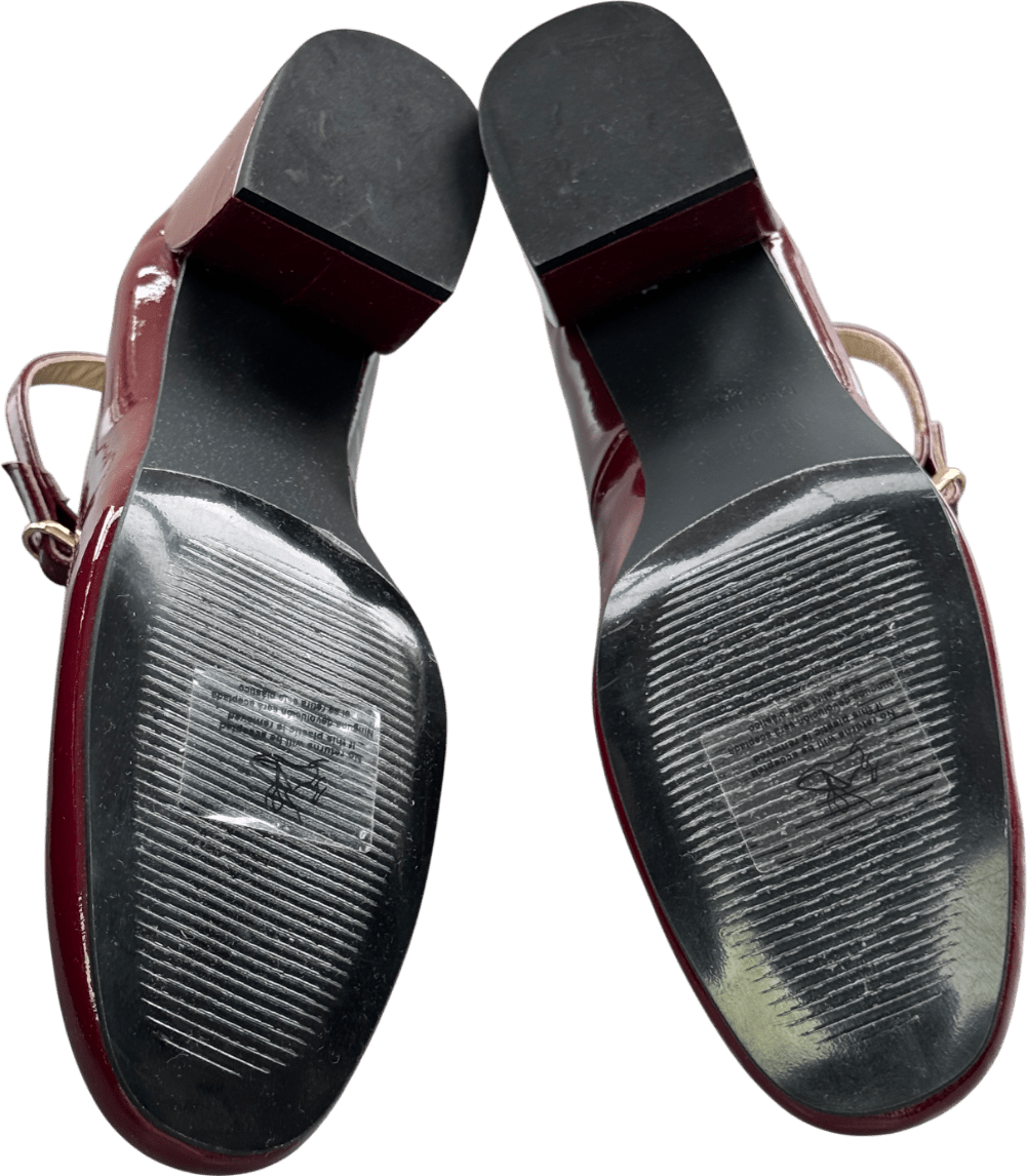 alohas Red Antoine 65 Patent Leather Mary Jane Pumps UK 6 EU 39 👠 - Reliked