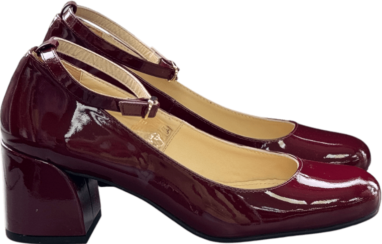 alohas Red Antoine 65 Patent Leather Mary Jane Pumps UK 6 EU 39 👠 - Reliked
