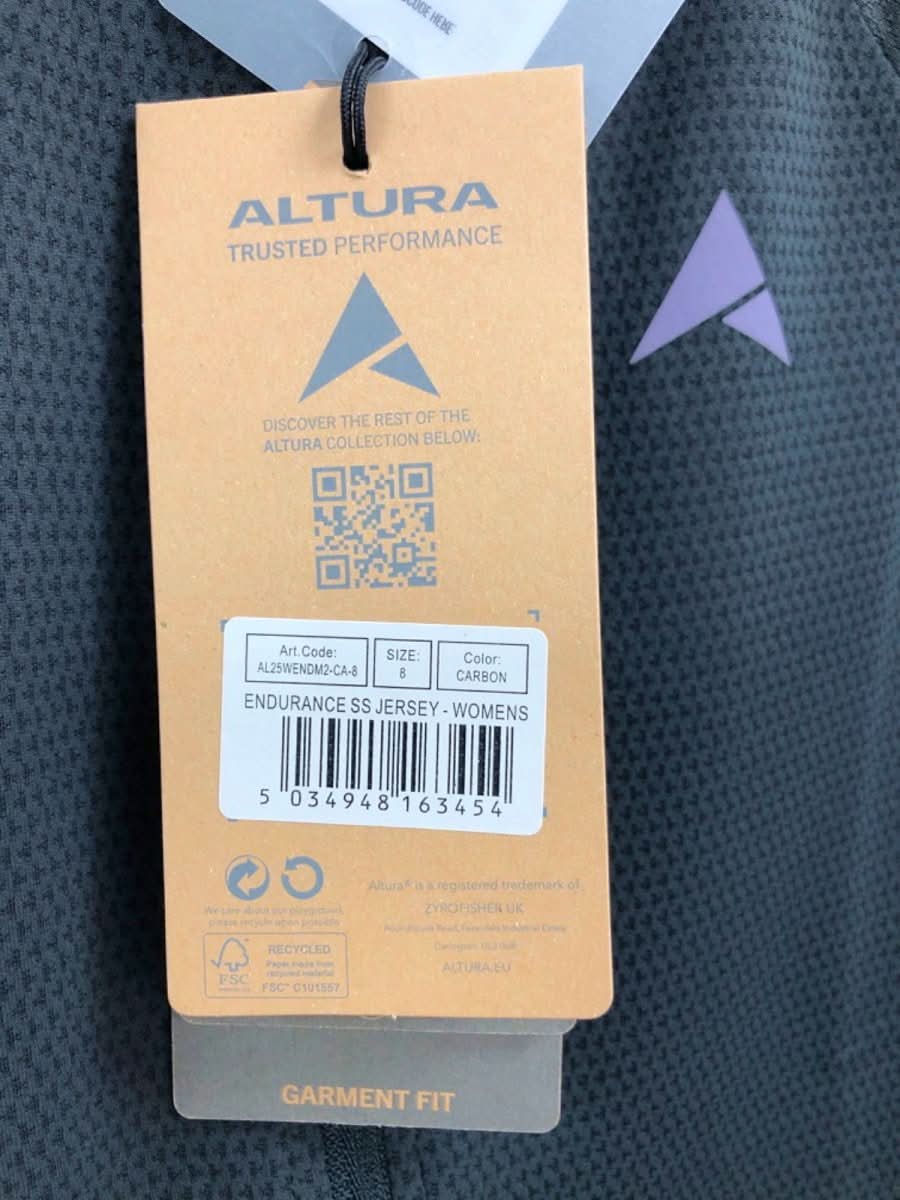 Altura Carbon Endurance Cycling Jersey Top UK 8 - Reliked