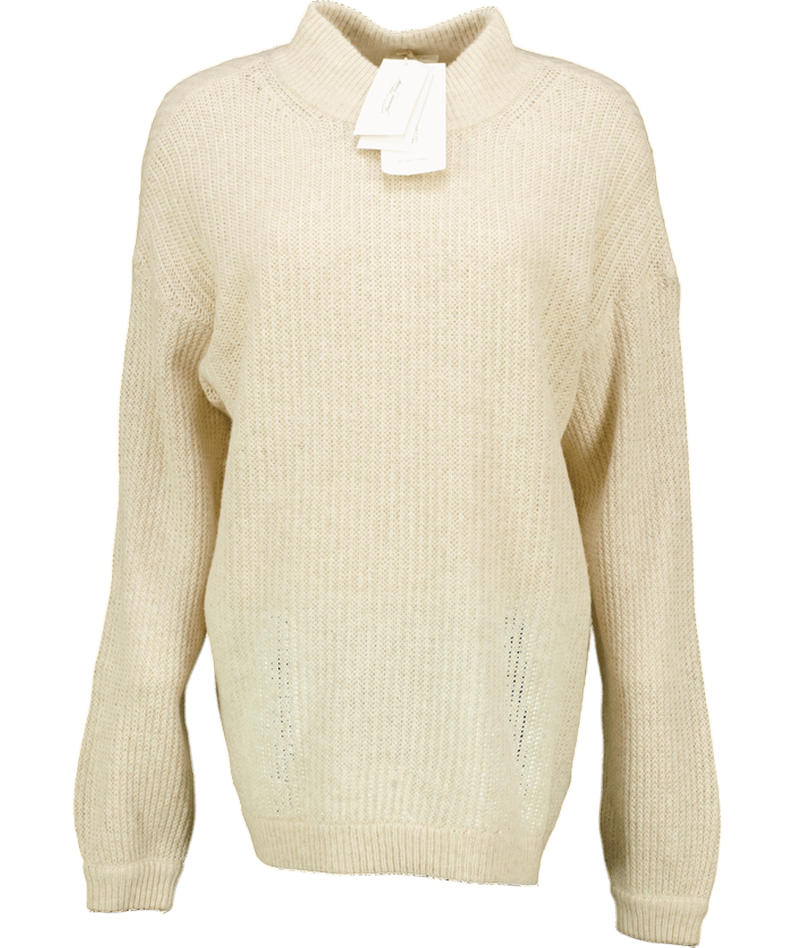 American Vintage Biscuit Beige Falyday Supersoft Jumper. UK XS/S - Reliked