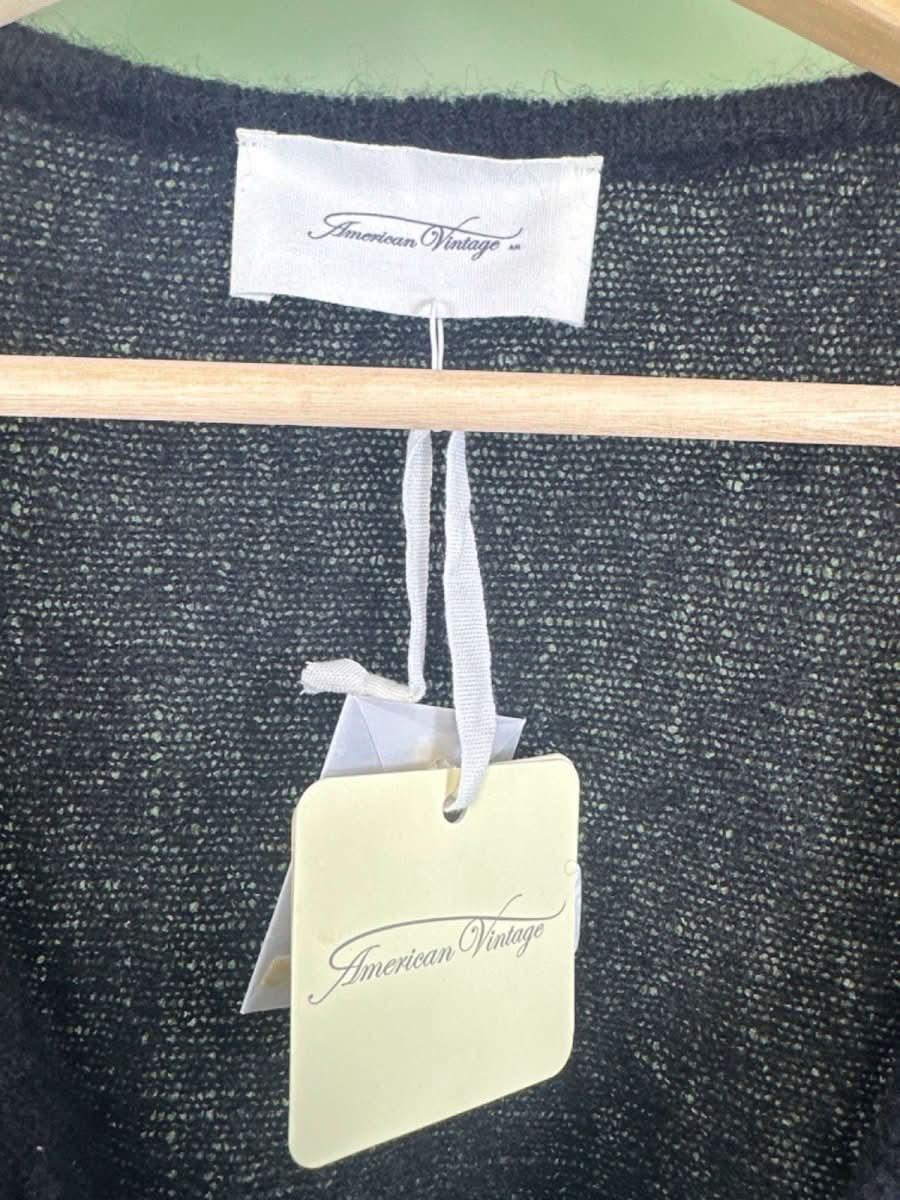 American Vintage Black UGO20 Cardigan XS/S - Reliked