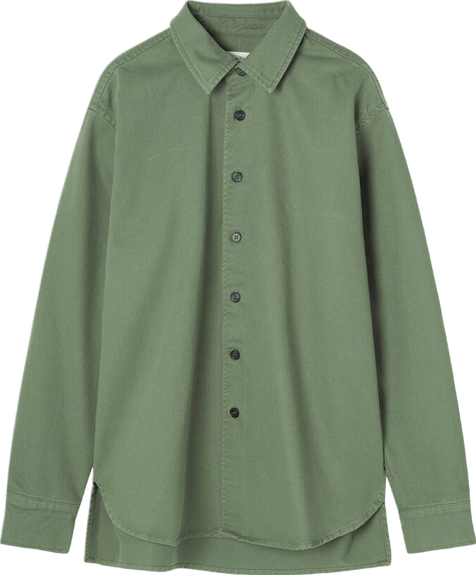 American Vintage Green Long Sleeve Cotton Shirt UK M/L - Reliked