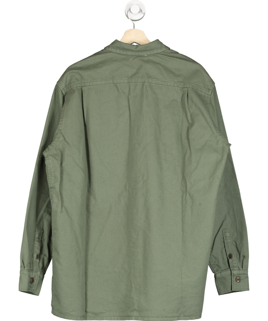 American Vintage Green Long Sleeve Cotton Shirt UK M/L - Reliked