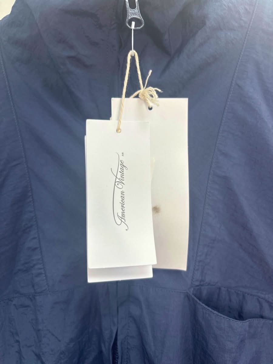 American Vintage Navy fleece lined parka jacket S/M - Reliked