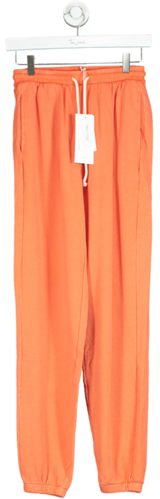 American Vintage Orange Supersoft Hapylife Joggers UK XS - Reliked