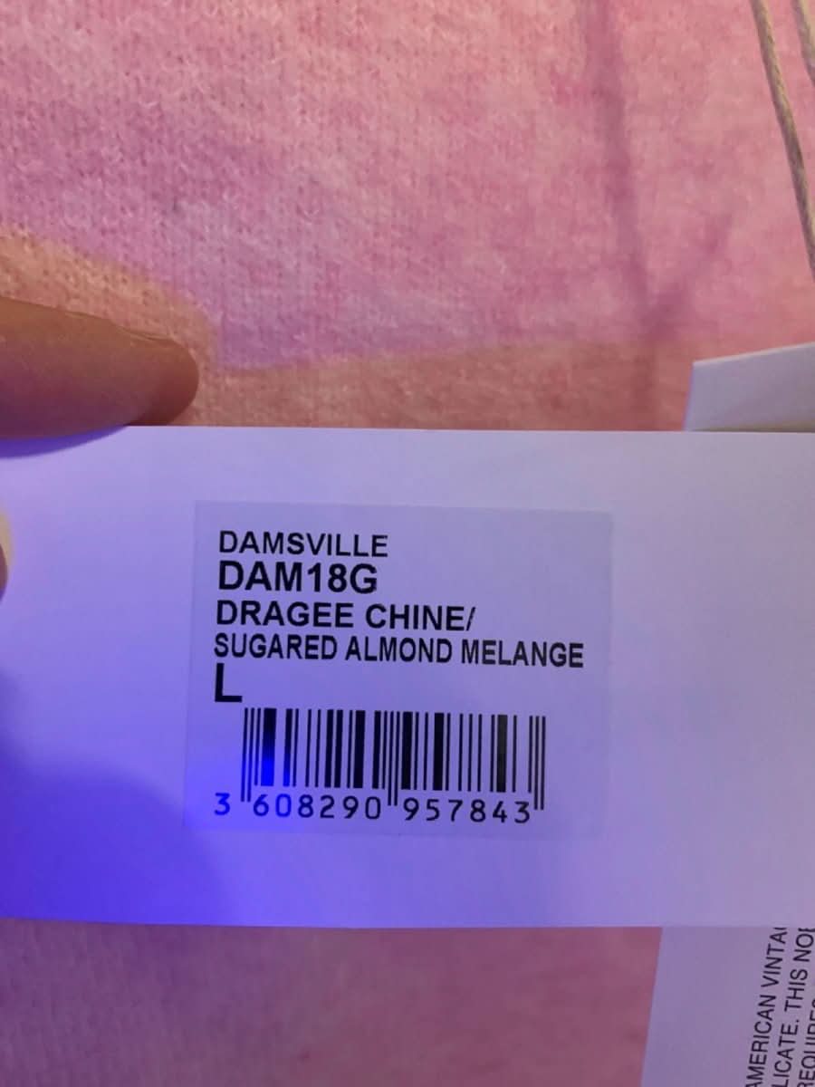 American Vintage Pink Damsville Supersoft Melange Top UK L - Reliked