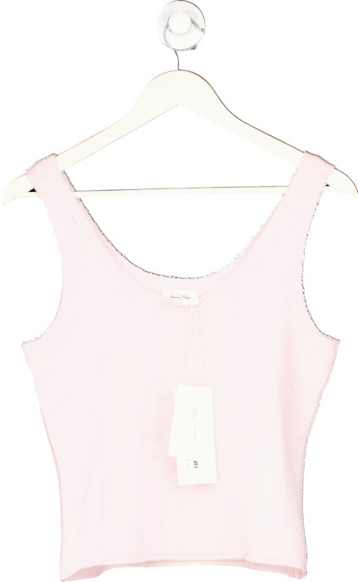 American Vintage Pink Damsville Supersoft Melange Top UK S - Reliked