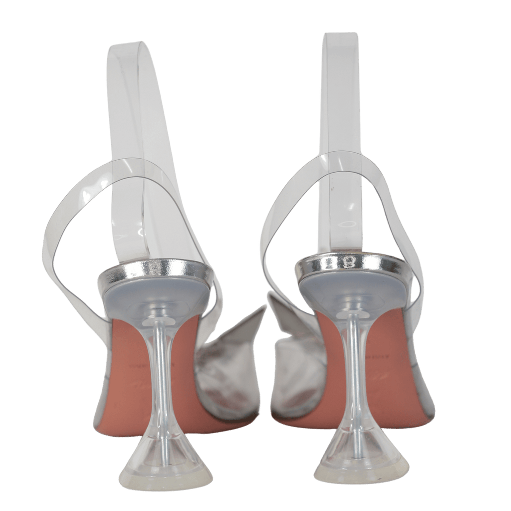 Amina Muaddi X Awge Pheonix Pvc Crystal ButterflySlingback Courts UK 5 EU 38 👠 - Reliked