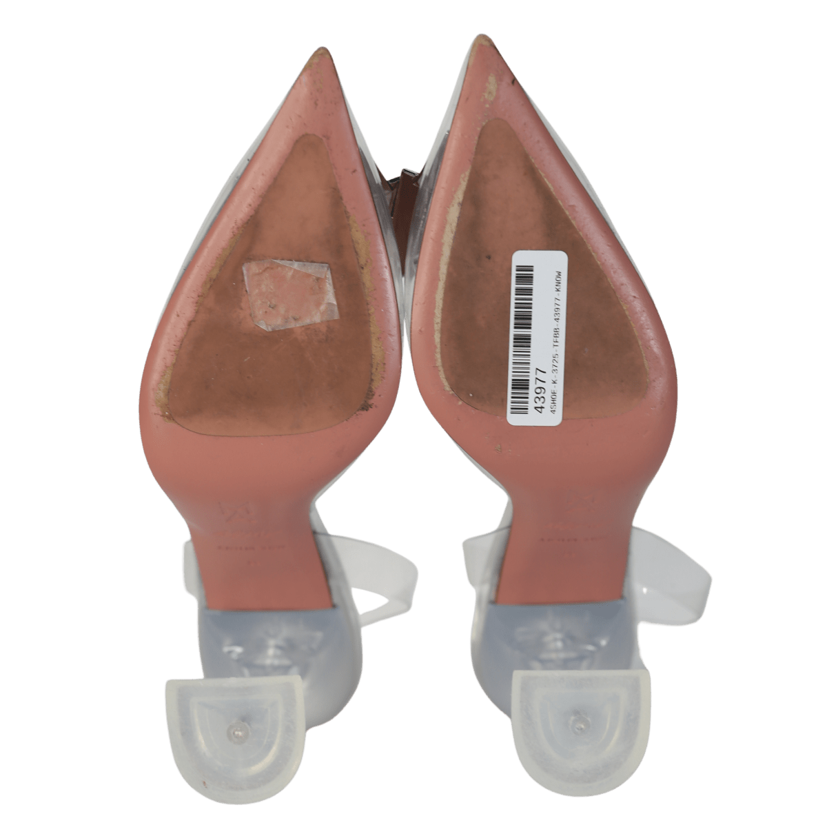 Amina Muaddi X Awge Pheonix Pvc Crystal ButterflySlingback Courts UK 5 EU 38 👠 - Reliked