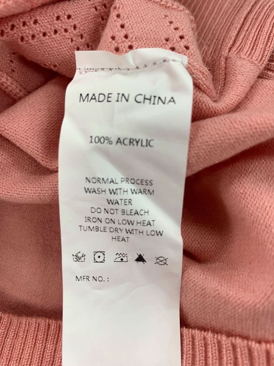 Amo Coral Pink Jasper Ruffled Knit Pullover UK S - Reliked