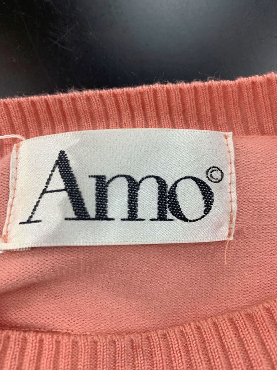 Amo Coral Pink Jasper Ruffled Knit Pullover UK S - Reliked