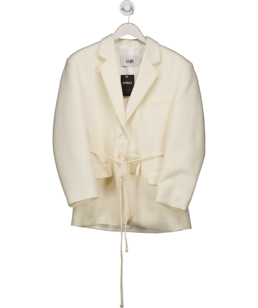 AMR London Cream Boucle Cammeo Blazer One Size - Reliked