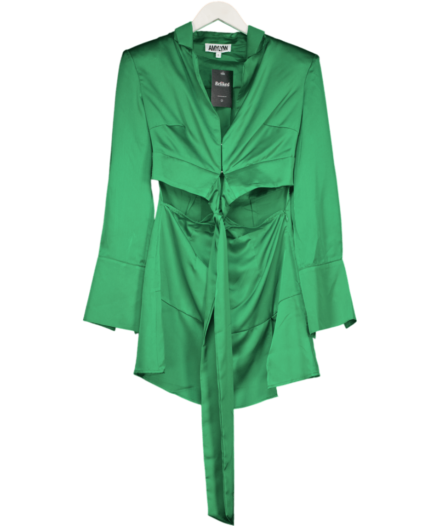 Amy Lynn London Green 'gia' Dress UK S - Reliked