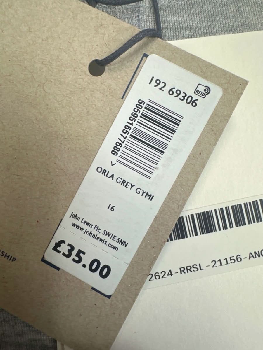 AND/OR Grey Viscose Orla Long Sleeve Top UK 14 - Reliked