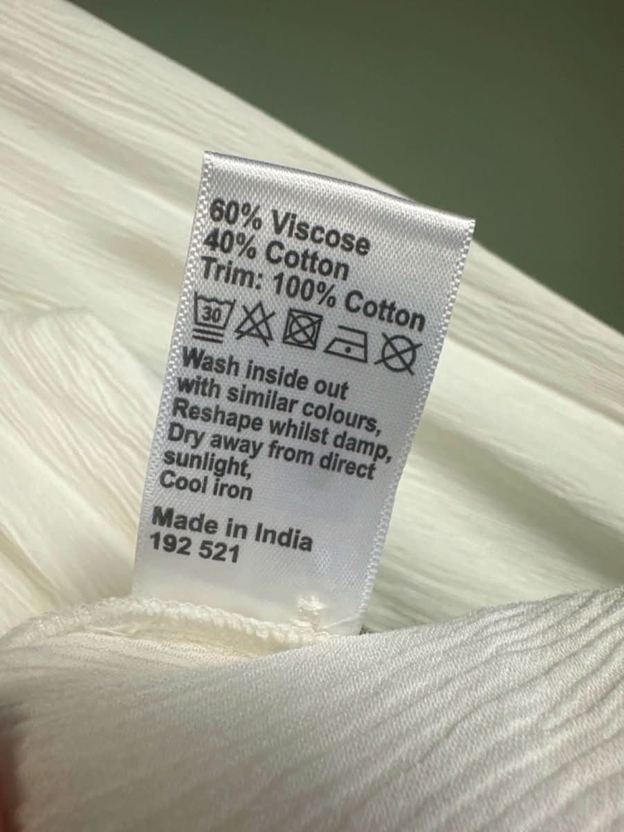 AND/OR White Manon Lace Blouse UK 20 - Reliked