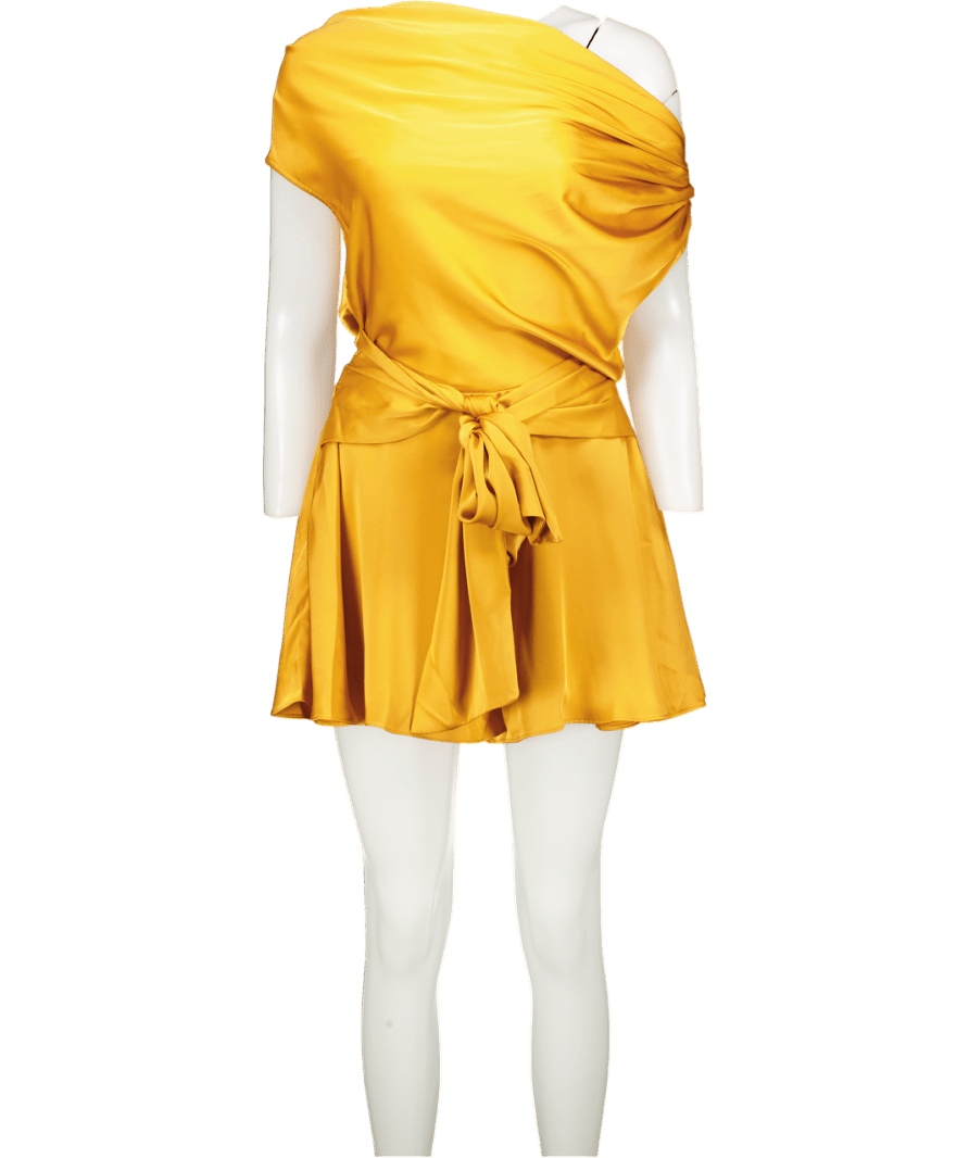 Andrea Iyamah Yellow Gold Edah Romper UK 6 - Reliked