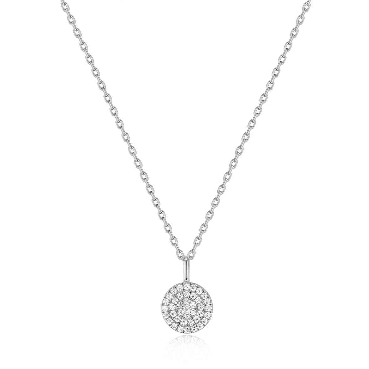 Ania Haie Silver Glam Disc Pendant Necklace - Gift Boxed - Reliked