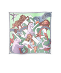 Memo Paris Ltd.Edition 100% Silk  Illustrated Mythological Scarf  90cm x 90cm