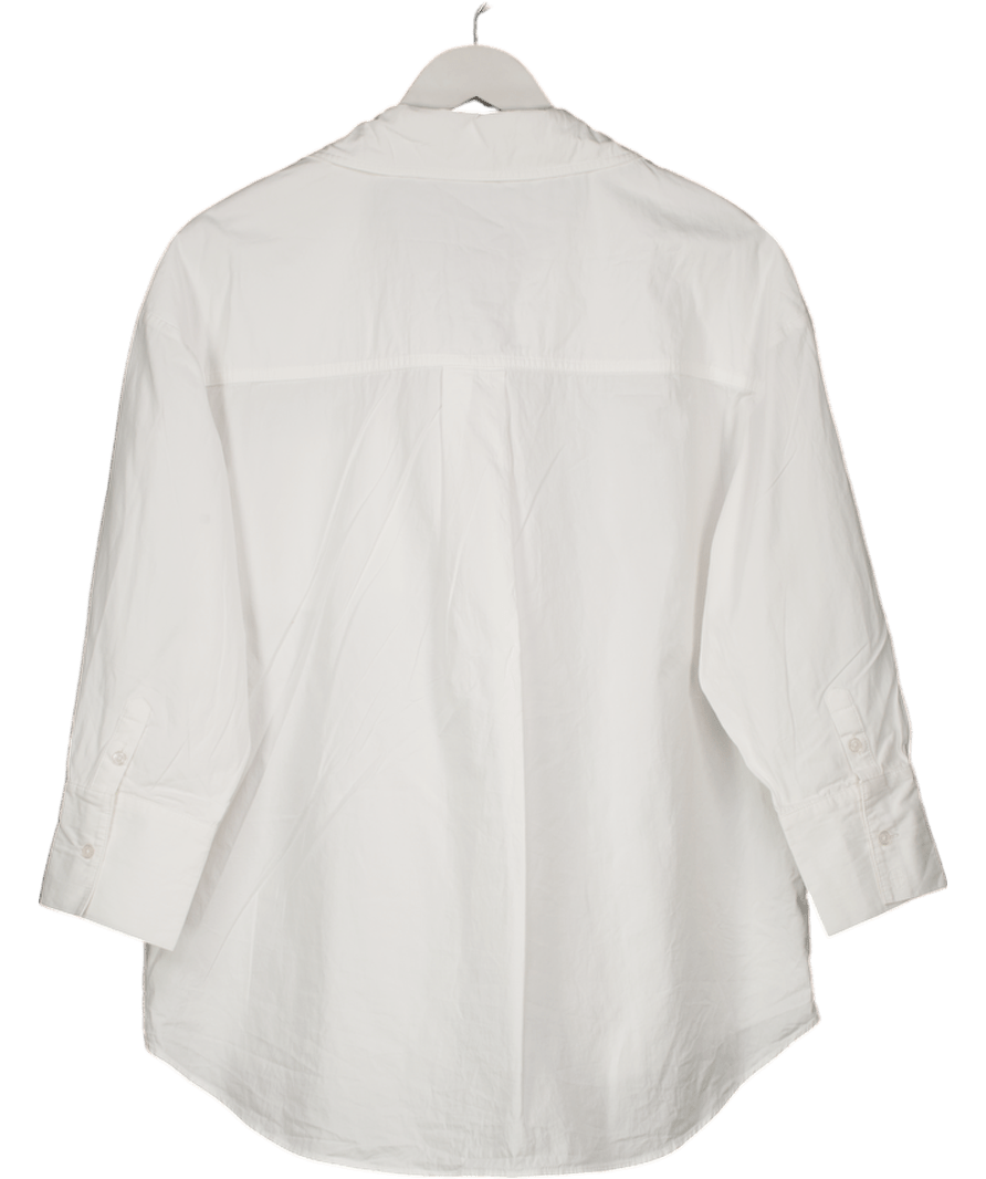 Anine Bing Classic White Cotton Shirt UK M - Reliked
