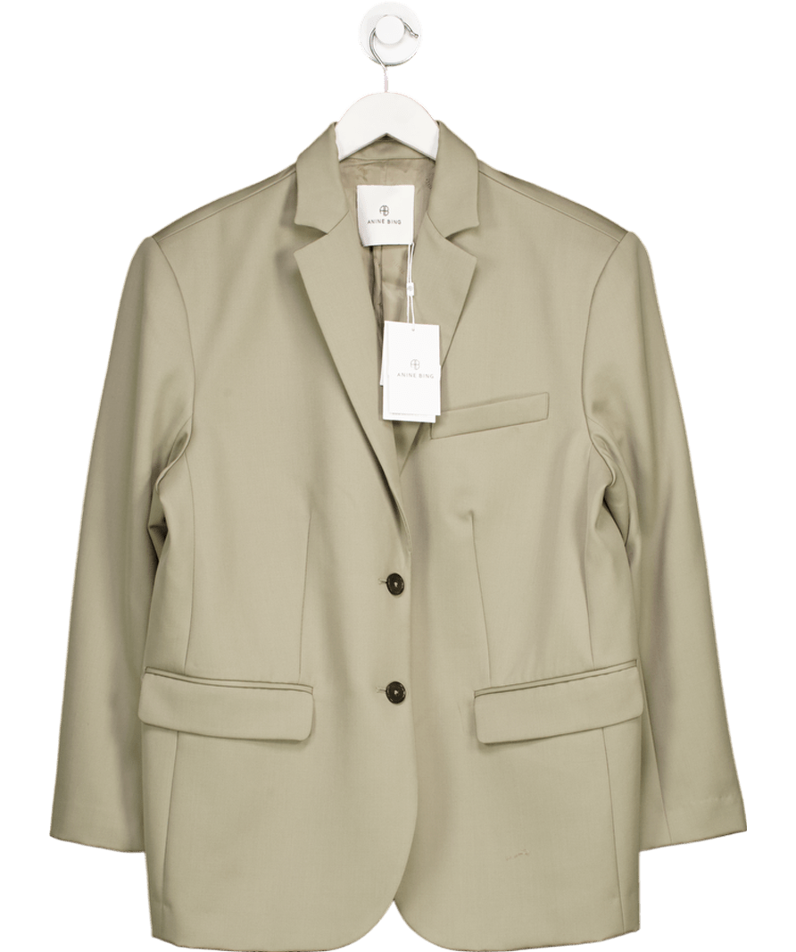 Anine Bing Green Quinn Wool Blazer UK M - Reliked